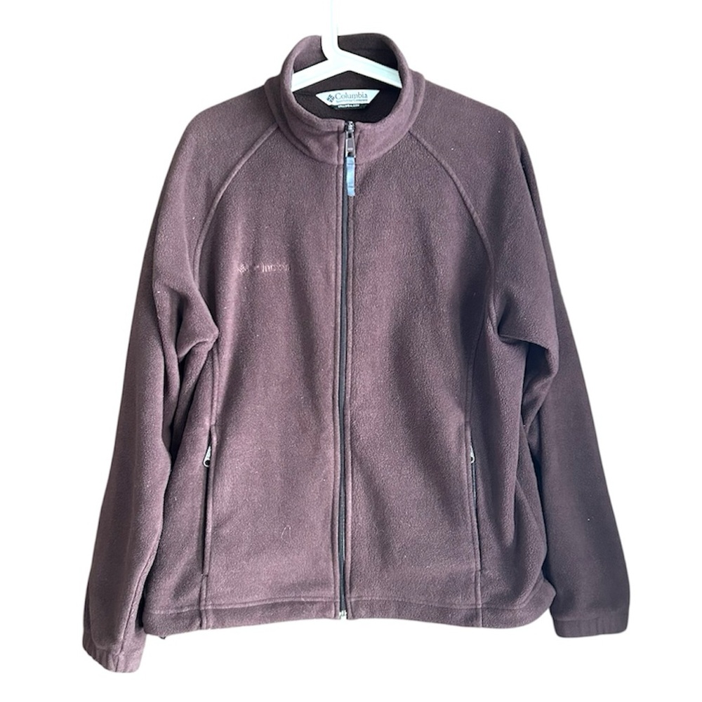 Columbia Purple Brown Fleece Jacket